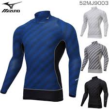 Mizuno Golf Wear Men Underwear Bio Gear Inter Cool Positive High Neck Long Sleeves Shirt 52mj9003 Spring Of 2019 Summer Model M Xl