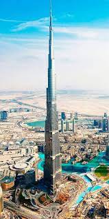 burj khalifa city skyline hd phone