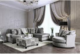 Furniture Of America Bonaventura Gray Sectional