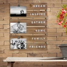 Wood Collage Wall Brown Picture Frame