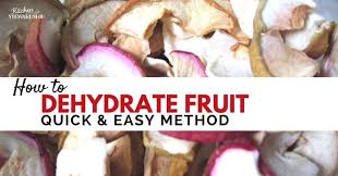 how to dehydrate fruit apples