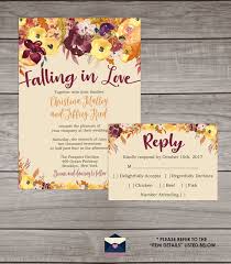 40 Fall Wedding Invitations From Etsy For Your Autumnal