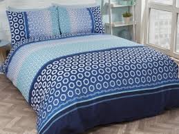 Funky Blue Modern Bedding Set Duvet