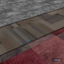 natural carpet set 01 3d model