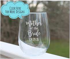 Bride Etched Stemless Wine Glasses