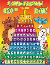 Countdown To The 100th Day Of School Chart Printable