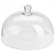 Genware Glass Cake Stand Cover 30cm 12