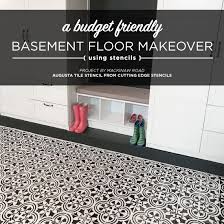 A Basement Floor Makeover Using A Tile