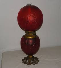 Antique Red Satin Glass