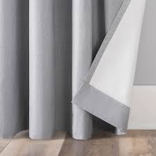 sun zero duran thermal insulated blackout grommet curtain panel 84 l x 50 w silver tone gray