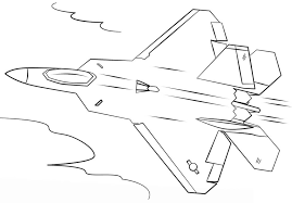 Download in under 30 seconds. F 22 Raptor Fighter Jet Coloring Page Free Printable Coloring Pages For Kids