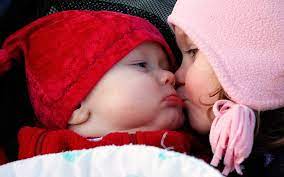 hd wallpaper cute kiss baby s red