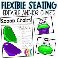 editable flexible seating anchor charts