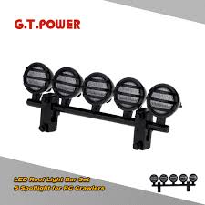 G T Power Led Roof Light Bar Set 5 Spotlight For 1 10 Rc Crawlers