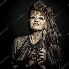 old female witch stock photo by