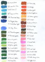 Touchfive Marker Colour Chart Page 1 By Penholderart On
