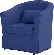 Кресло икеа на колесиках снилле красное. Amazon Com Dense Cotton Ektorp Tullsta Chair Cover Replacement Only For Ikea Tullsta Armchair Sofa Slipcover Cover Only Blue Furniture Decor