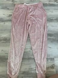 Details About M82z1 Secret Treasures Sleepwear Pants Lounge Pink Velvet Joggers 12 14