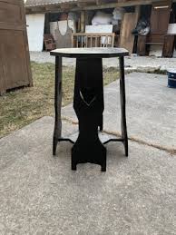Black Painted Side Table For At Pamono