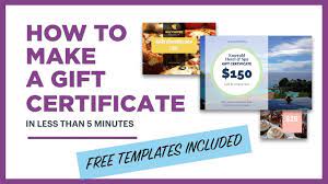 how to make a gift certificate free