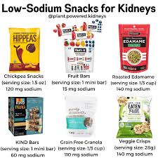 low sodium snacks for kidney disease