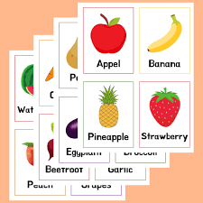 vegetables flashcards