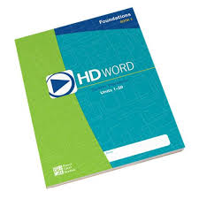 Hd Word Foundations Student Workbook 1 Grades 2 5 Really Great
