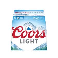 coors coors light 9pk 16 fl oz pint beer