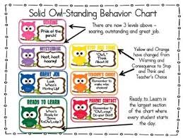 Owl Standing Behavior Clip Chart Classroom Management