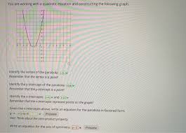 The Parabola Given By The Equation