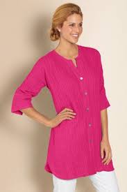 Soft Surroundings Xl Top Shirt Plus Size Womens Pink Linen