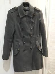 Ladies Grey Military Winter Coat Uk