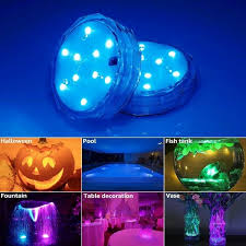 Shop 4pcs Submersible Led Lights Wireless Multi Color Underwater Lights Overstock 28635426