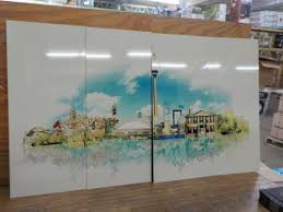 Cityscape Painting Metal Wall Art