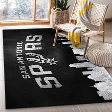 white nba living room carpet rug