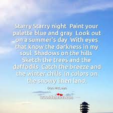 starry starry night paint your palette