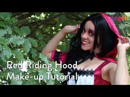dark red riding hood using face lace
