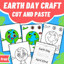 earth day cut and glue activity