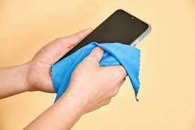 to clean a phone screen and sanitize