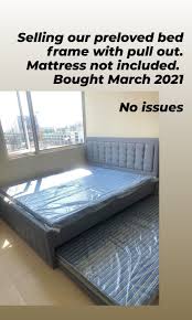 Bed Frame With Pullout Queen Size
