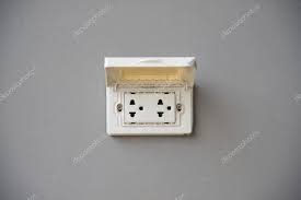 thailand plug socket with the cover