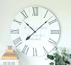 Large Wall Clock Be Still And Know That