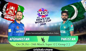 Afghanistan vs Pakistan, T20 World Cup ...