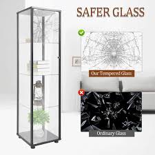 Xramfy Black Glass Classic Cabinet With