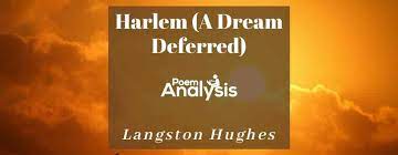 harlem a dream deferred by langston