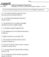 interpreting expressions worksheet