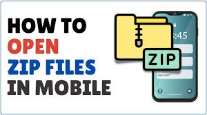 how to open zip file in iphone