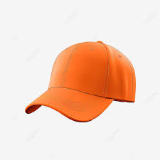 baseball cap orange color template