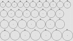 13 Pixel Circle Chart Circle Guides 1 32 And 1 64 Minecraft