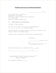 Notarized Letter Template Florida Samples Letter Cover Templates